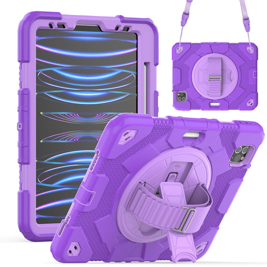 [Built-in Rotating Stand] Apple iPad 7/8/9 10.2'' 7/8/9th Gen (2019/2020/2021) Silicone Full-cover Children's Drop-resistant Case