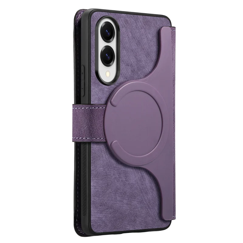 Load image into Gallery viewer, [Magsafe Compatible][Detachable] Samsung Galaxy S25 Edge (SM-S937) - Leather Flip Shockproof Wallet Series Case With Card Slot

