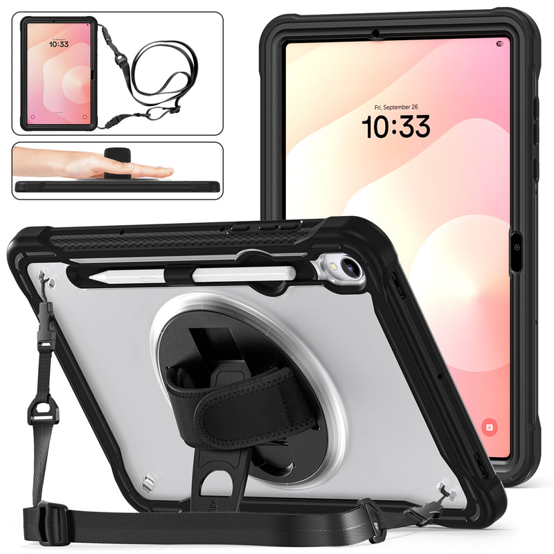 Load image into Gallery viewer, [Built-in Stand] Samsung Galaxy Tab S11 (2025) 11&quot;360° Rotatable EVA Protection with Hand Strap
