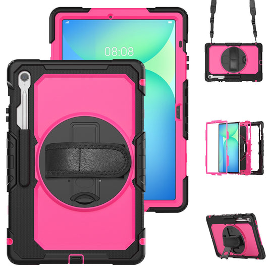[Built-in Stand] Samsung Galaxy Tab S10 FE Plus (2025) 13.1" - 360 Degree Stand PC + Silicone Shockproof Case With Strap