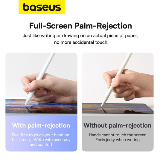 Baseus Smooth Writing 2 Series Stylus with LED Indicators (P80015803213-00) (Active Version) - Moon White - i-Station Mobile Phone & Electronic Device Repair and Accessories