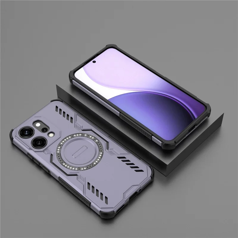 Load image into Gallery viewer, [Magsafe Compatible] OPPO A5 Pro 5G PC + TPU Magnetic Butterfly Armor Case With Hollow Heat Dissipation
