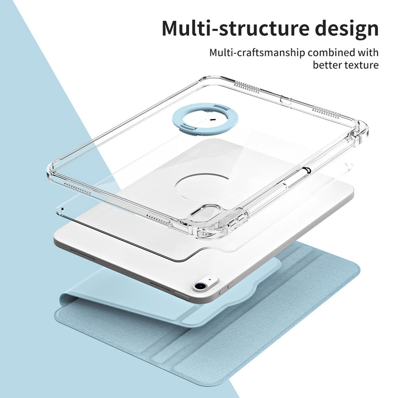 Load image into Gallery viewer, [Detachable] Apple iPad Air 4/5 10.9&#39;&#39; 4/5th Gen (2020/2022) 360° Rotating Transparent Back Panel Shockproof Case
