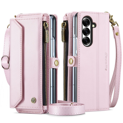 Samsung Galaxy Z Fold8 Ultra (SM-F976) - Zipper Style Crossbody PU Leather Wallet Series Stand Case With Lanyard - i-Station Mobile Phone & Electronic Device Repair and Accessories