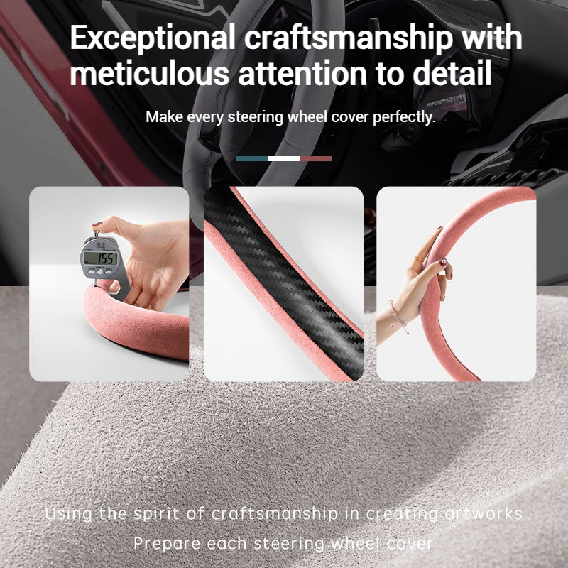 Load image into Gallery viewer, BYD Suede Car Steering Wheel Covers For Qin Plus, Han EV, Song PLUS, Tang DMI, Yuan Pro, Dolphin, Seagull, Seal - i-Station Mobile Phone &amp; Electronic Device Repair and Accessories
