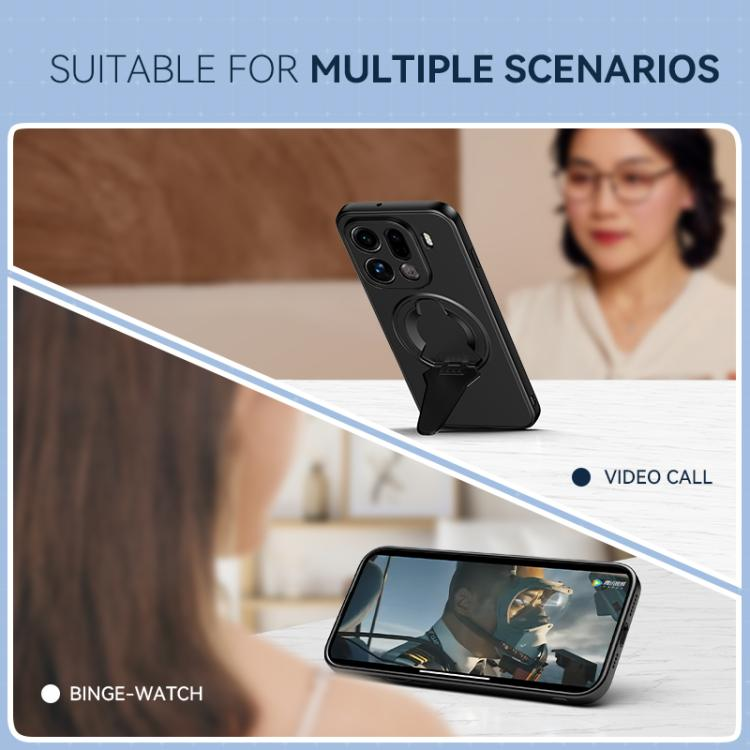 Load image into Gallery viewer, [Magsafe Compatible] OPPO Find X9/Pro - Foldable Matte Magnetic Stand Full-Cover Shockproof Case
