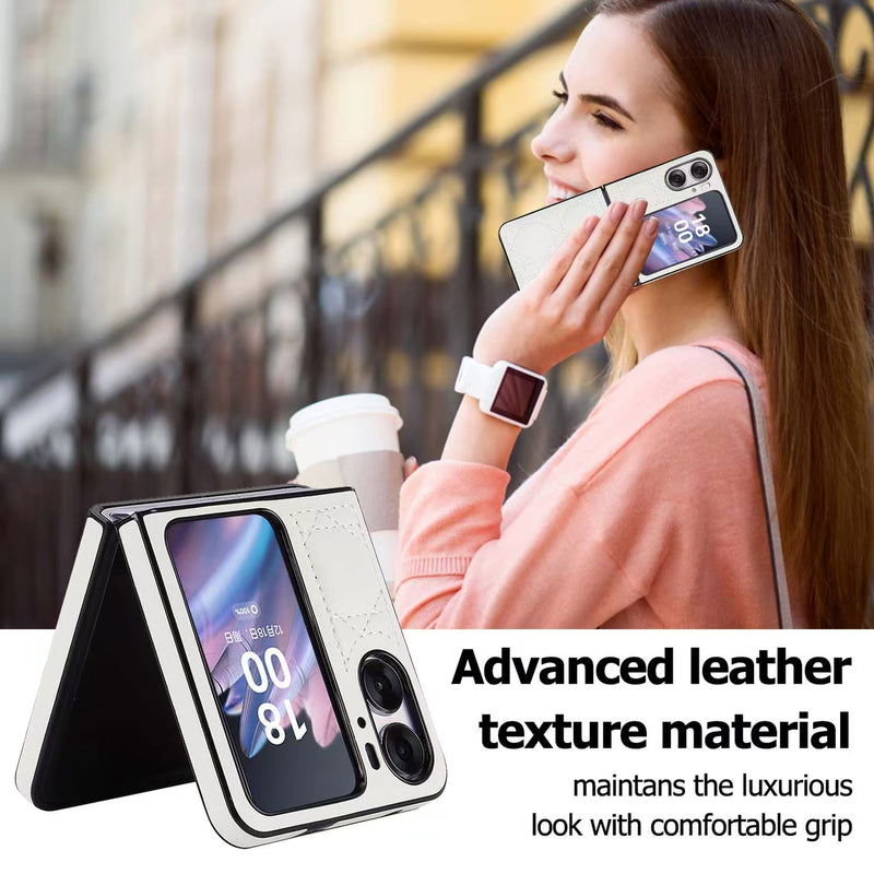 Load image into Gallery viewer, OPPO Find N2 Flip (CPH2437/PGT110) Leather Luxury Shockproof Essentials Series Case
