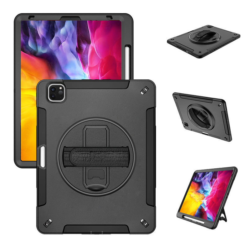 Load image into Gallery viewer, [Built-in Stand][With Wrist Strap] Apple iPad 7/8/9 10.2&#39;&#39; 7/8/9th Gen (2019/2020/2021) EVA Kid Friendly Heavy Duty Ring Holder Stand Case
