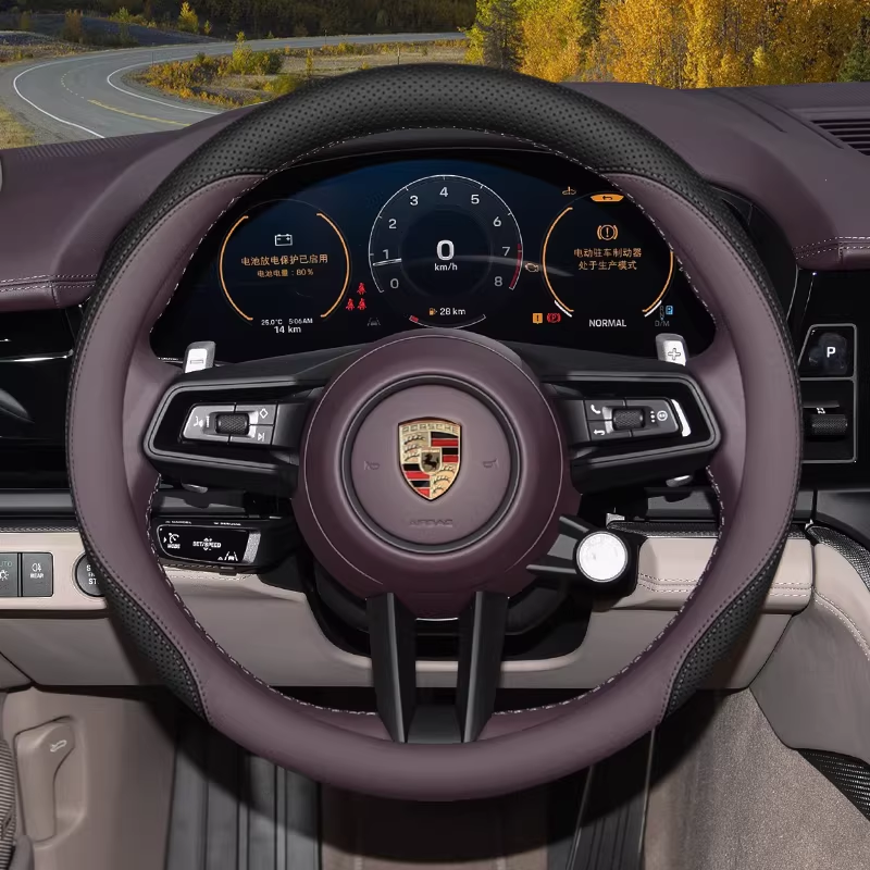 Load image into Gallery viewer, Porsche Ultra-Thin Anti-Slip Steering Wheel Cover For Taycan, Cayenne, Macan, Panamera, 718 - i-Station Mobile Phone &amp; Electronic Device Repair and Accessories
