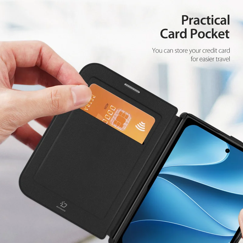 Load image into Gallery viewer, [With Card Slot][Magsafe Compatible] Apple iPhone Ultra (iPhone Fold) - Magnetic Transparent Flip PU Leather Wallet Series Case
