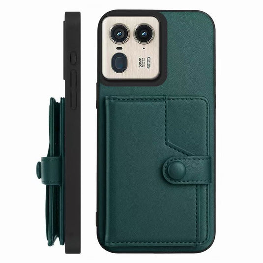 [Built-in Card Slot] Motorola Moto Edge 50/Neo Leather Shockproof Wallet Series Case