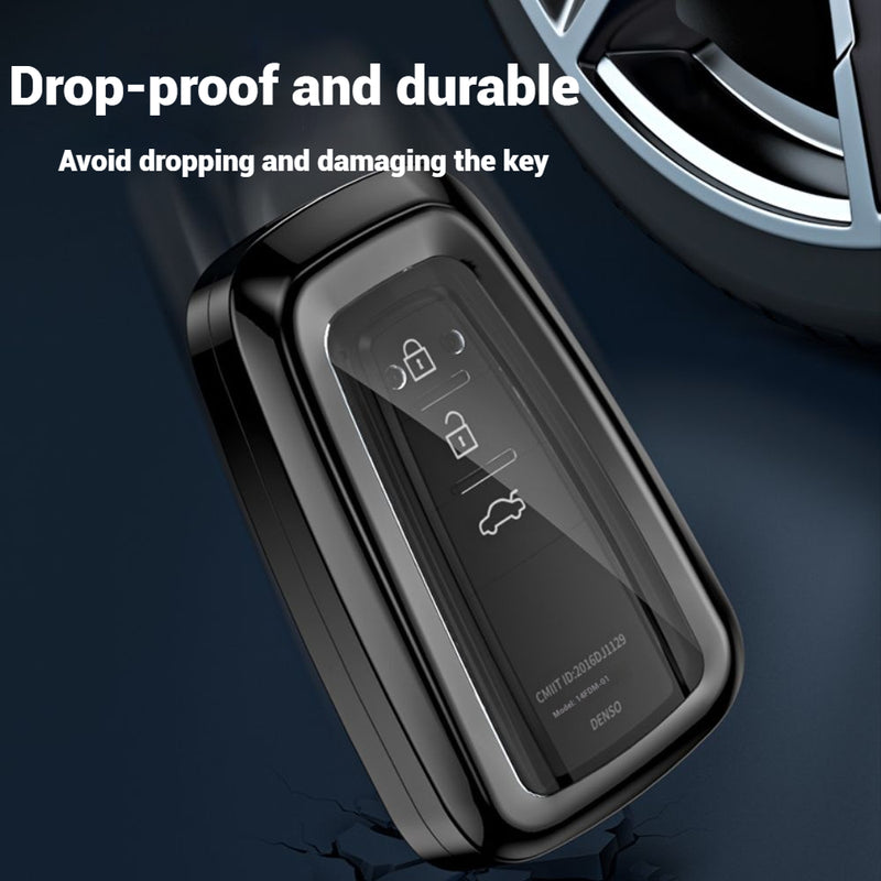 Load image into Gallery viewer, Toyota Alloy + TPU Film Protection Car Key Fob Case Cover For Camry, Highlander, Levin, Crown, RAV4, Alphard
