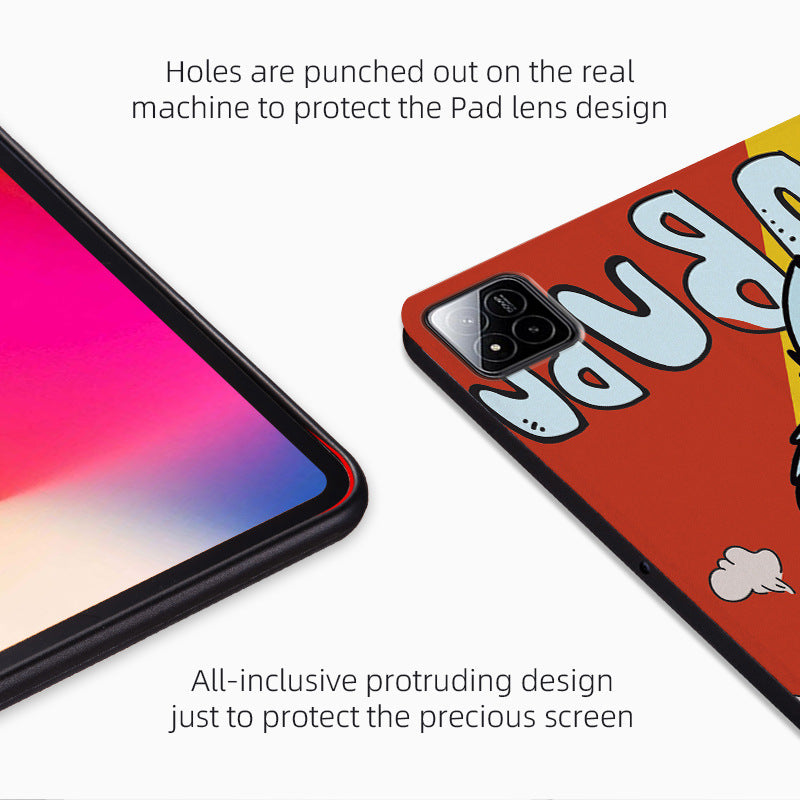 Load image into Gallery viewer, Apple iPad Pro 11-inch M4 (2024) Cartoon Kids Painted Leather Full-Body Shockproof Case
