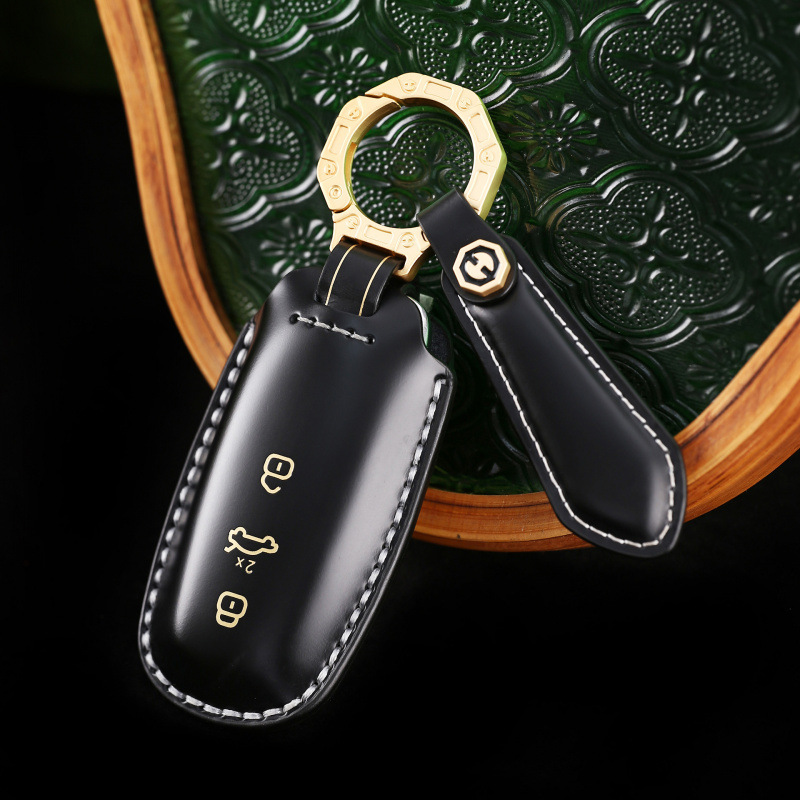 Load image into Gallery viewer, Audi Genuine Leather Protection Car Key Fob Case Cover For A3, A6, A7, A8, Q7, Q8, E-Tron, S3, S6, S7, SQ7, SQ8, RS6, RS7, A6L
