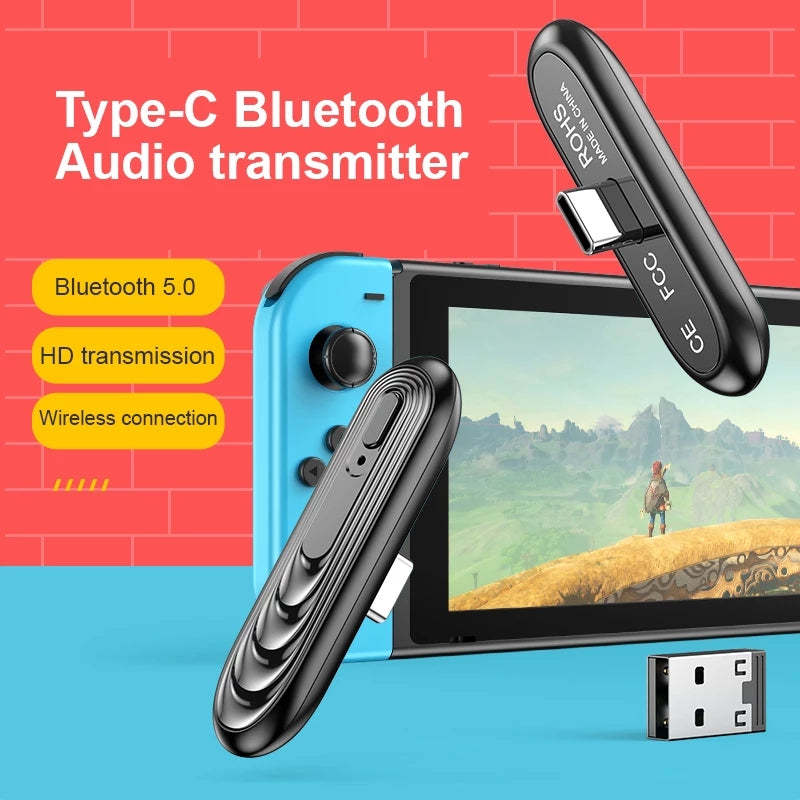 Load image into Gallery viewer, Nintendo Switch Bluetooth V5.0 Audio Transmitter Receiver Wireless Audio Adapter - Polar Tech Australia
