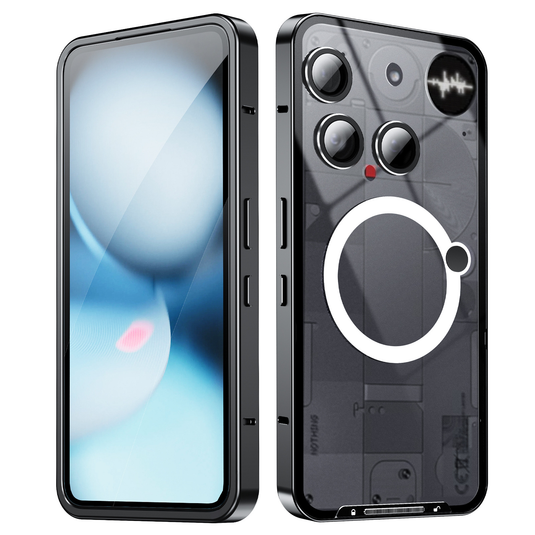 [Magsafe Compatible] Nothing Phone (3) - Transparent Essentials Series Case With Metal Frame