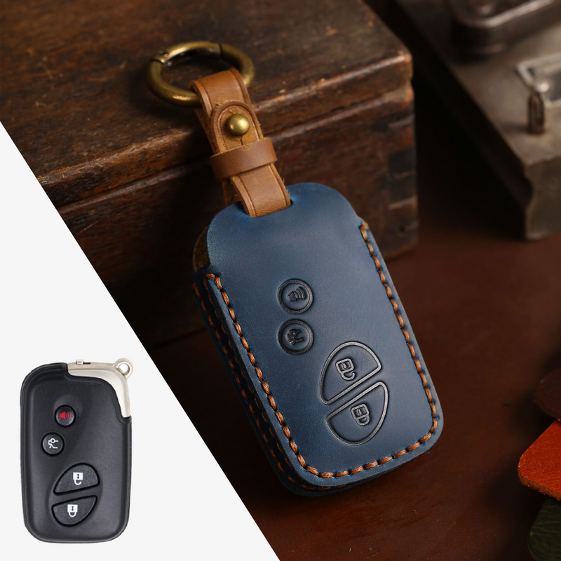 Load image into Gallery viewer, Lexus Handcrafted Genuine Leather Car Key Fob Case Cover For RX270, ES240, LX570

