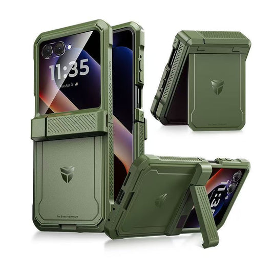 [Dual Kickstands] Motorola Moto Razr 60 - Dexnor Military-Grade Magnetic Case With Shockproof Hinge Cover