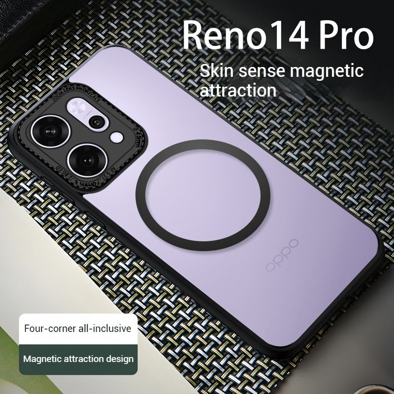 Load image into Gallery viewer, OPPO Reno14 &amp; Pro - Full Coverage Skin-Feel Magnetic Airbag Armor Case
