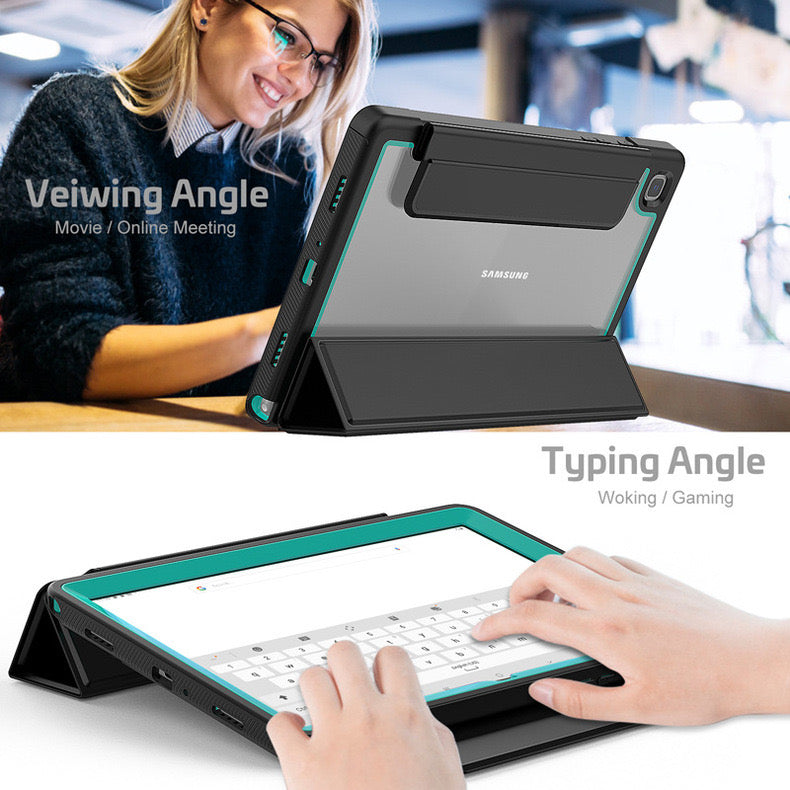 Load image into Gallery viewer, [Built-in Stand] Samsung Galaxy Tab A7 lite 8.7&quot; 2021 (T220 &amp; T225) - Multifunctional PC Silicone Smart Sleep Tablet Case
