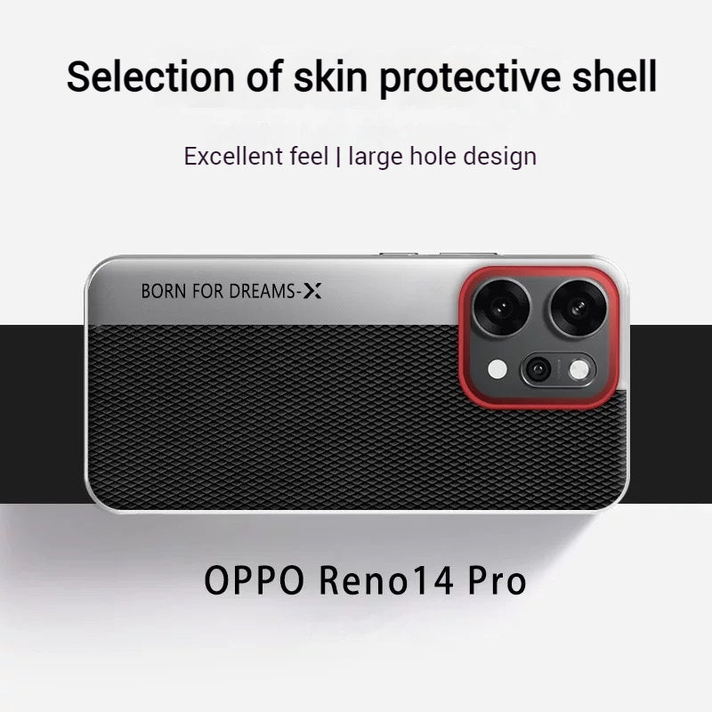 Load image into Gallery viewer, OPPO Reno14 &amp; Pro - Business Full-Cover Metal Frame Leather Fashion Case
