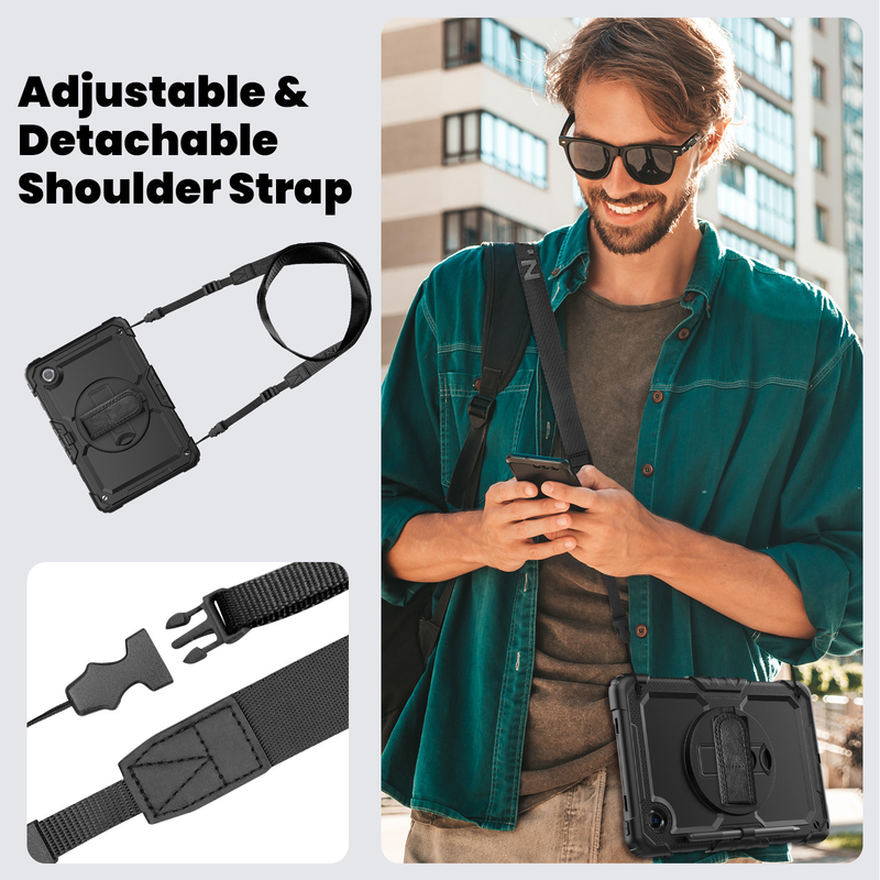 Load image into Gallery viewer, [Built-in 360° Rotating Hand Strap &amp; Stand] Lenovo Idea Tab 11” 2025 (TB336FU/TB336ZU) Shockproof With Screen Protector Pencil Holder Heavy Duty Series Case
