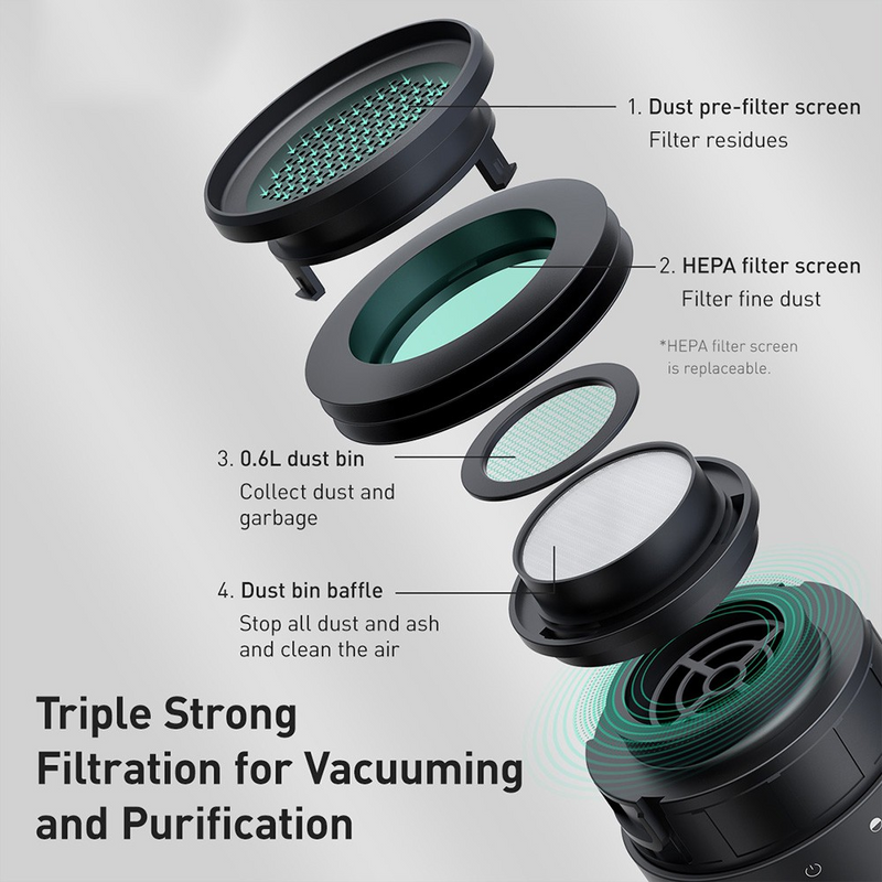 Load image into Gallery viewer, Baseus C1 Capsule Vacuum Cleaner
