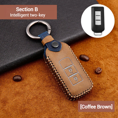 Mitsubishi Genuine Leather Full Protection Smart Key Fob Case Cover For Outlander, ASX, Pajero Sport, Eclipse Cross - i-Station Mobile Phone & Electronic Device Repair and Accessories