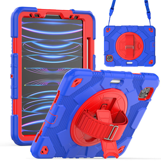 [Built-in Rotating Stand] Apple iPad Pro 11-inch 1st/2nd3rd/4th Gen (2018/2020/2021/2022) Silicone Full-cover Children's Drop-resistant Case