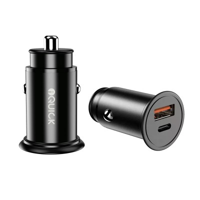 Load image into Gallery viewer, iQuick CQ2 38W Fast Car Charging USB-A &amp; USB-C Ports
