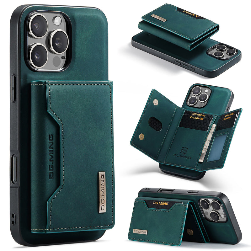 Load image into Gallery viewer, [With Card Slot] Apple iPhone 15/Pro/Pro Max/Plus Leather 2-in-1 Magnetic Wallet Series Case
