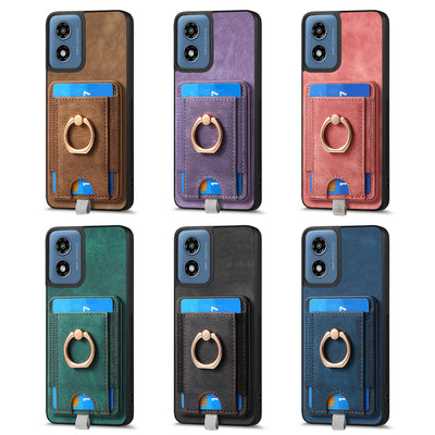 [With Ring Bracket][Detachable] Motorola Moto Edge 50 Fusion Shockproof Wallet Series Case With Card Slot - i-Station Mobile Phone & Electronic Device Repair and Accessories