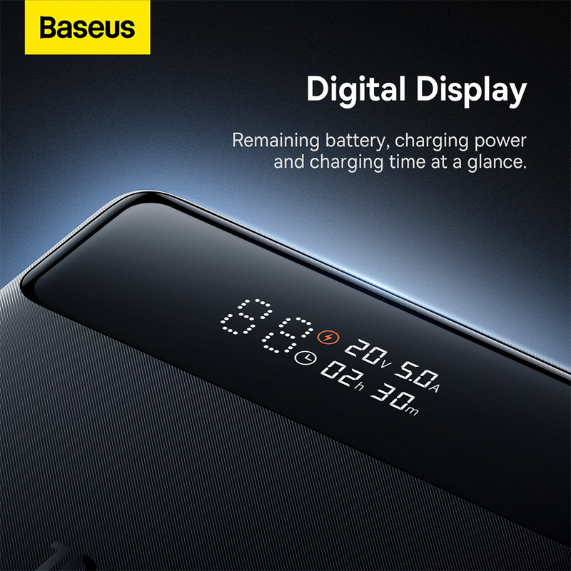 Load image into Gallery viewer, Baseus Blade Power Digital Display Fast Charging Power Bank HD Edition 20000mAh 100W PPBL000301-Black
