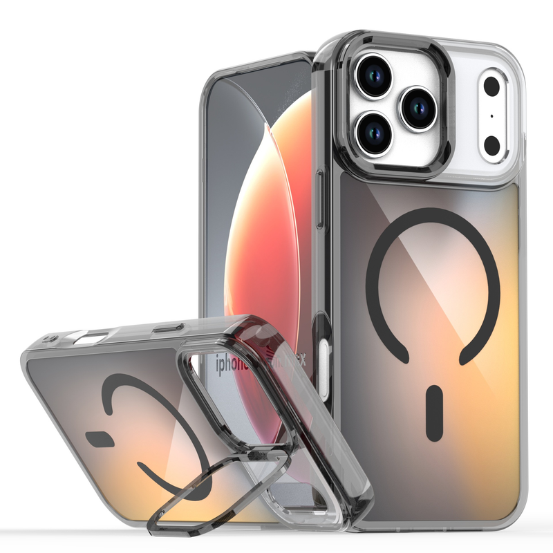 Load image into Gallery viewer, [Built-in Lens Kickstand][Magsafe Compatible] Apple iPhone 17/Air/Pro/Pro Max Gradient Full-Body Shockproof Phone Case
