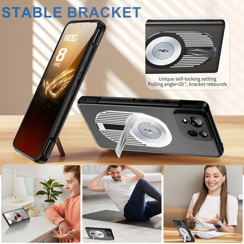 Load image into Gallery viewer, [Magsafe Compatible][Built-in Stand] ASUS Rog Phone 6 &amp; 6 Pro &amp; 6D - Frosted Heat Dissipation Aromatherapy Magnetic Shockproof Case
