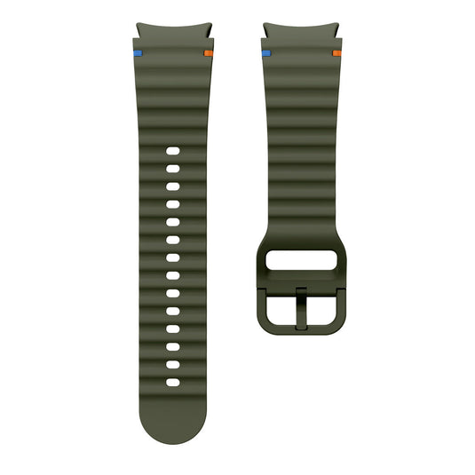 Samsung Galaxy Watch FE - Wavy Pattern Colored Silicone Breathable Watch Band - i-Station Mobile Phone & Electronic Device Repair and Accessories
