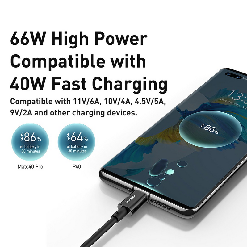 Load image into Gallery viewer, Baseus Superior Series Fast Charging Data Cable USB to Type-C 66W 1M

