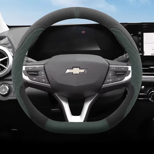 Chevrolet Ultra-thin Suede Steering Wheel Cover For Cruze, Monza, Sail, Cavalier, Malibu, Equinox - i-Station Mobile Phone & Electronic Device Repair and Accessories
