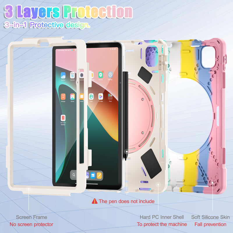 Load image into Gallery viewer, [Built-in Ring Bracket] Xiaomi Mi Pad 5/Pro 11’’ (2021) EVA Kid Friendly Heavy Duty Ring Holder Stand Case
