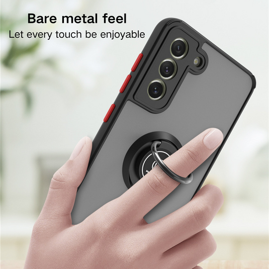 [With Ring Bracket] Samsung Galaxy S9 SM-G960/Plus SM-G965 Liquid Matte Full-cover Protective Essentials Series Case