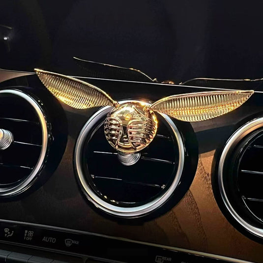 BEAST Golden Snitch Car Air Vent Ornament with Solid Fragrance for Christmas, Birthdays, and Holidays Gift
