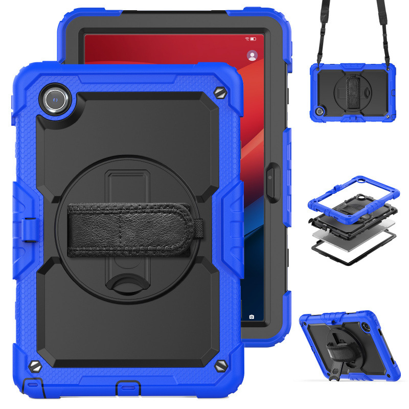Load image into Gallery viewer, [Built-in 360° Rotating Hand Strap &amp; Stand] Lenovo Idea Tab 11” 2025 (TB336FU/TB336ZU) Shockproof With Screen Protector Pencil Holder Heavy Duty Series Case
