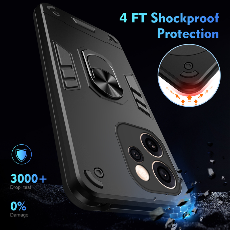 Load image into Gallery viewer, [Built-in Metal Ring Kickstand] OPPO A6 Pro 5G (CPH2781) - Shockproof Heavy Duty Case - i-Station Mobile Phone &amp; Electronic Device Repair and Accessories
