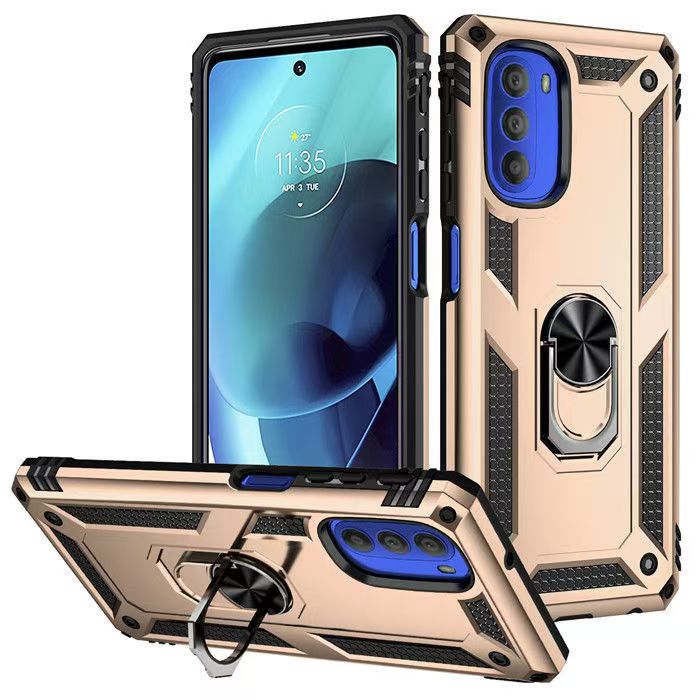 Load image into Gallery viewer, [Built-in Ring Bracket] Motorola Moto G71 5G Anti-slip Protective Hard Heavy Duty Series Case
