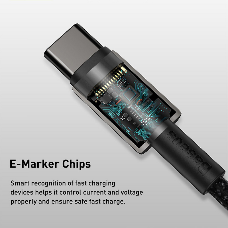 Load image into Gallery viewer, Baseus Tungsten Gold Fast Charging Data Cable Type-C to Type-C 100W 1M Compatible for iPhone 15 16 Series - i-Station Mobile Phone &amp; Electronic Device Repair and Accessories
