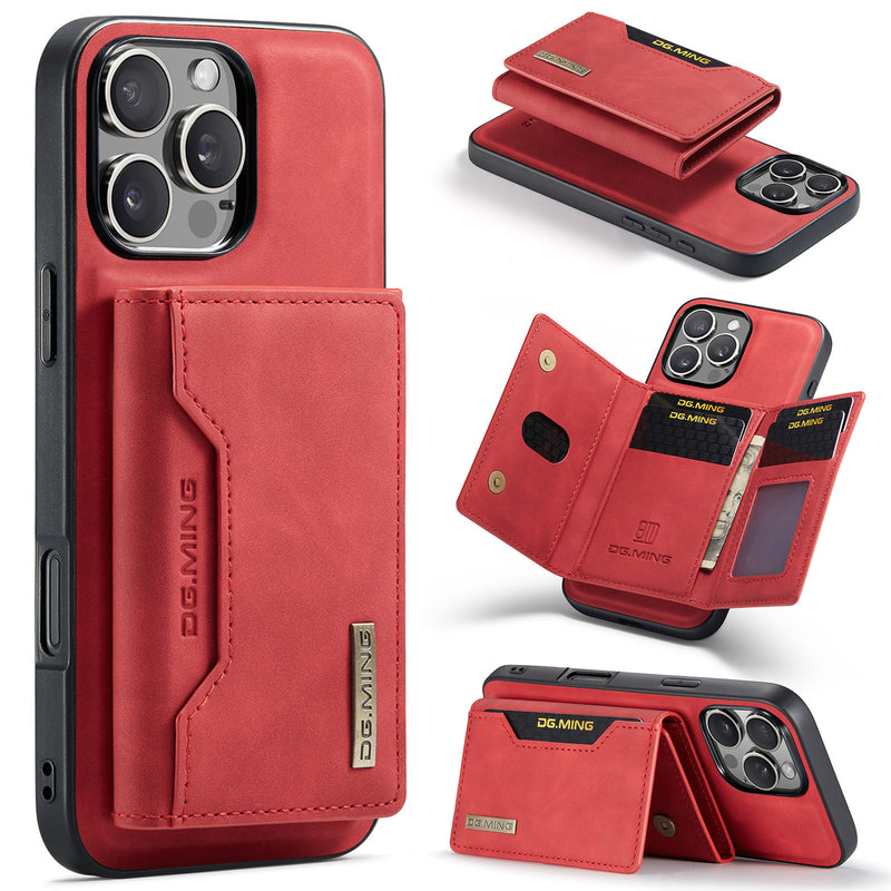 Load image into Gallery viewer, [With Card Slot] Apple iPhone 15/Pro/Pro Max/Plus Leather 2-in-1 Magnetic Wallet Series Case
