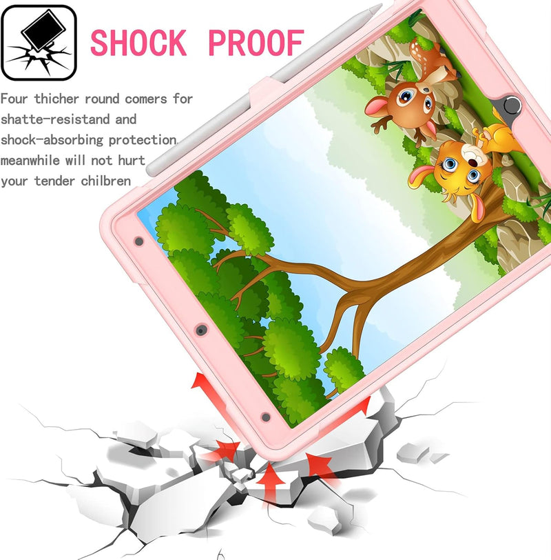 Load image into Gallery viewer, [Built-in Shoulder Strap][With Pen Slot] Apple iPad 7/8/9 10.2'' 7/8/9th Gen (2019/2020/2021) EVA Friendly Heavy Duty Ring Holder Stand Case - i-Station Mobile Phone &amp; Electronic Device Repair and Accessories
