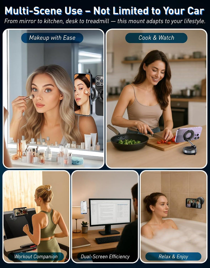 Load image into Gallery viewer, [PT-104] Epoxy Suction Magnetic Car Holder 360° Rotation for Car Dashboard &amp; Wind Screen Strong Magnet - Polar Tech Australia
