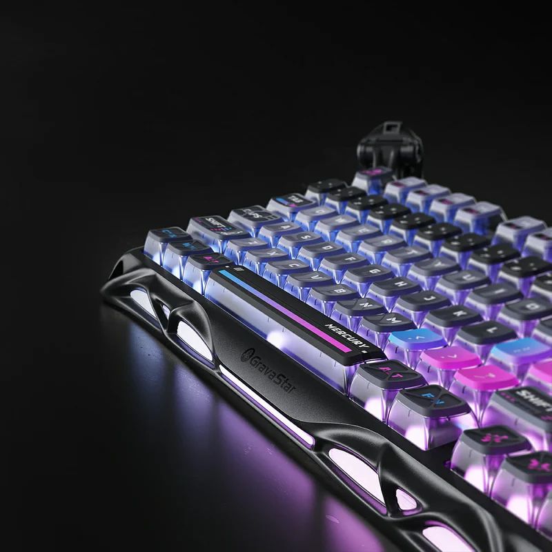 Load image into Gallery viewer, Gravastar Mercury K1 Pro 75% Wireless Mechanical Gaming Keyboard Aluminum Alloy Material With RGB Lighting
