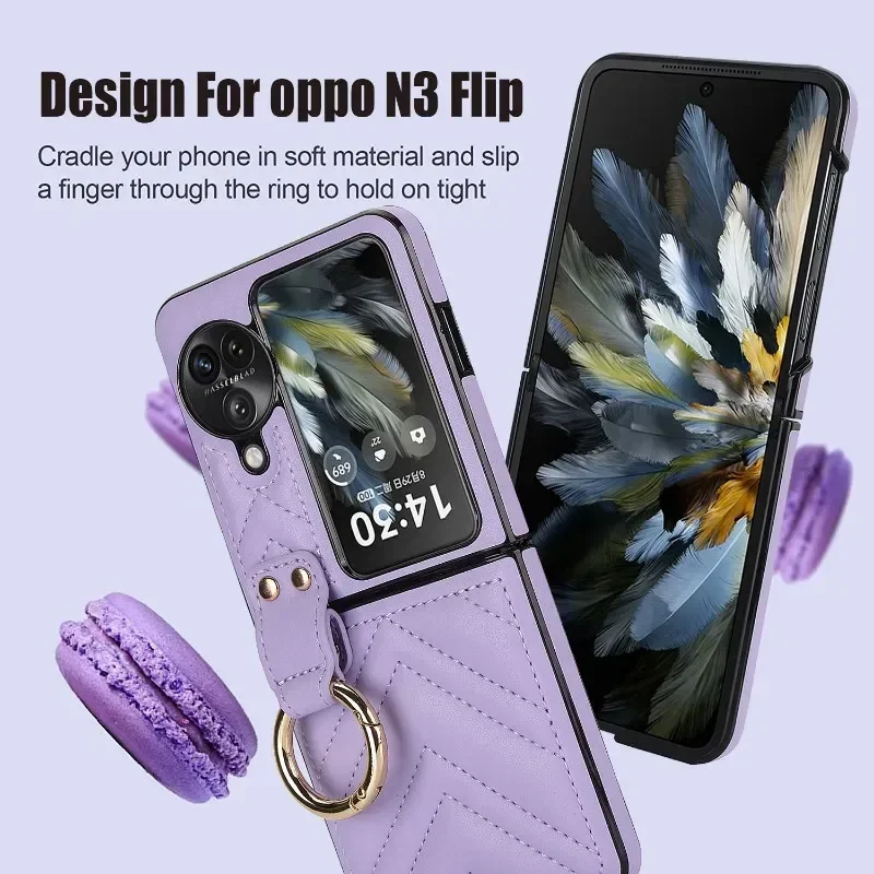 Load image into Gallery viewer, [With Metal Buckle] OPPO Find N2 Flip (CPH2437/PGT110) Leather Luxury Shockproof Essentials Series Case
